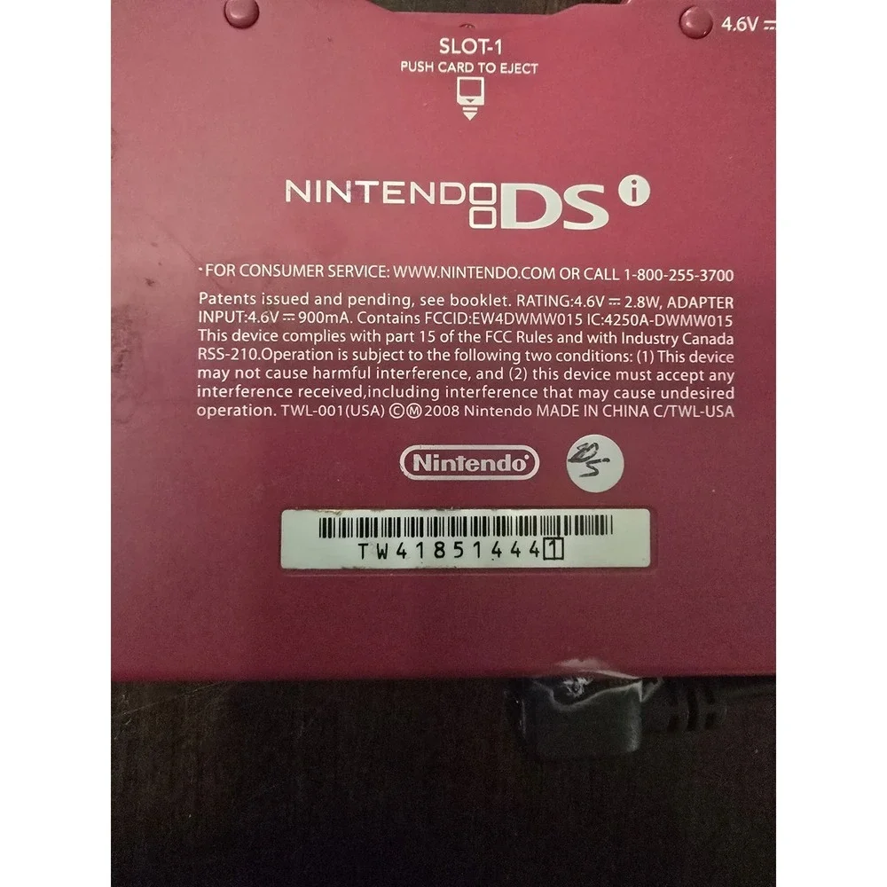 Nintendo DSi Handheld Console Bundle w/ USB Micro Charger, Case & 2 Games